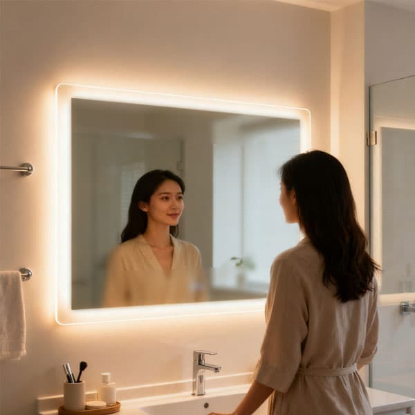 LED smart bathroom mirror
