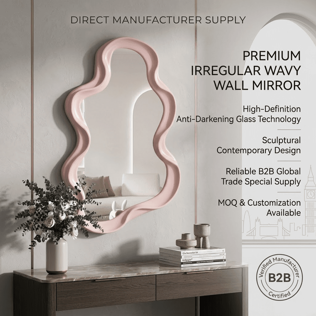 Irregular Wavy Wall Mirrors
